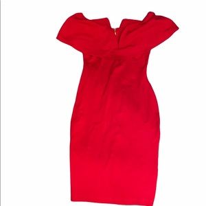 Windsor off the shoulder red dress